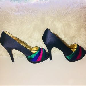 Like New Rampage Color-Block Heels